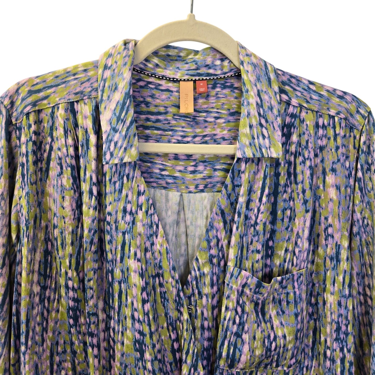 NWT Anthropologie Pilcro 100% Viscose Tisha Surplice Blouse Size Medium