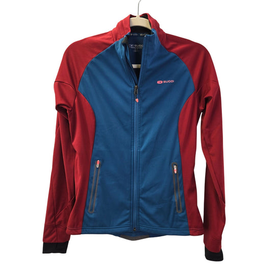Sugoi Full Zip Color Block Activewear Jacket Size Small *Missing Hood*