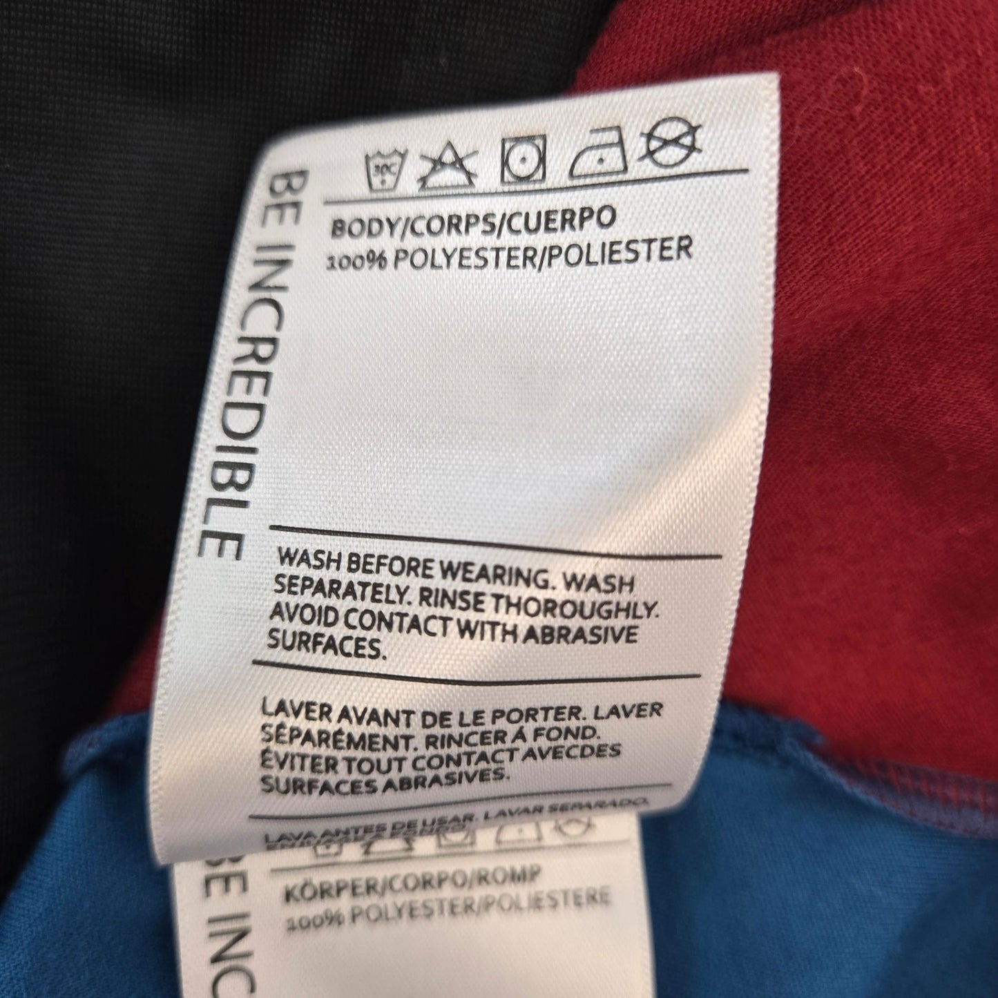 Sugoi Full Zip Color Block Activewear Jacket Size Small *Missing Hood*
