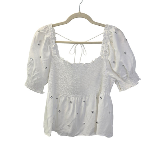 Hill House Jewel Jammie Embellished Baby Doll Crop Top Size 2XL