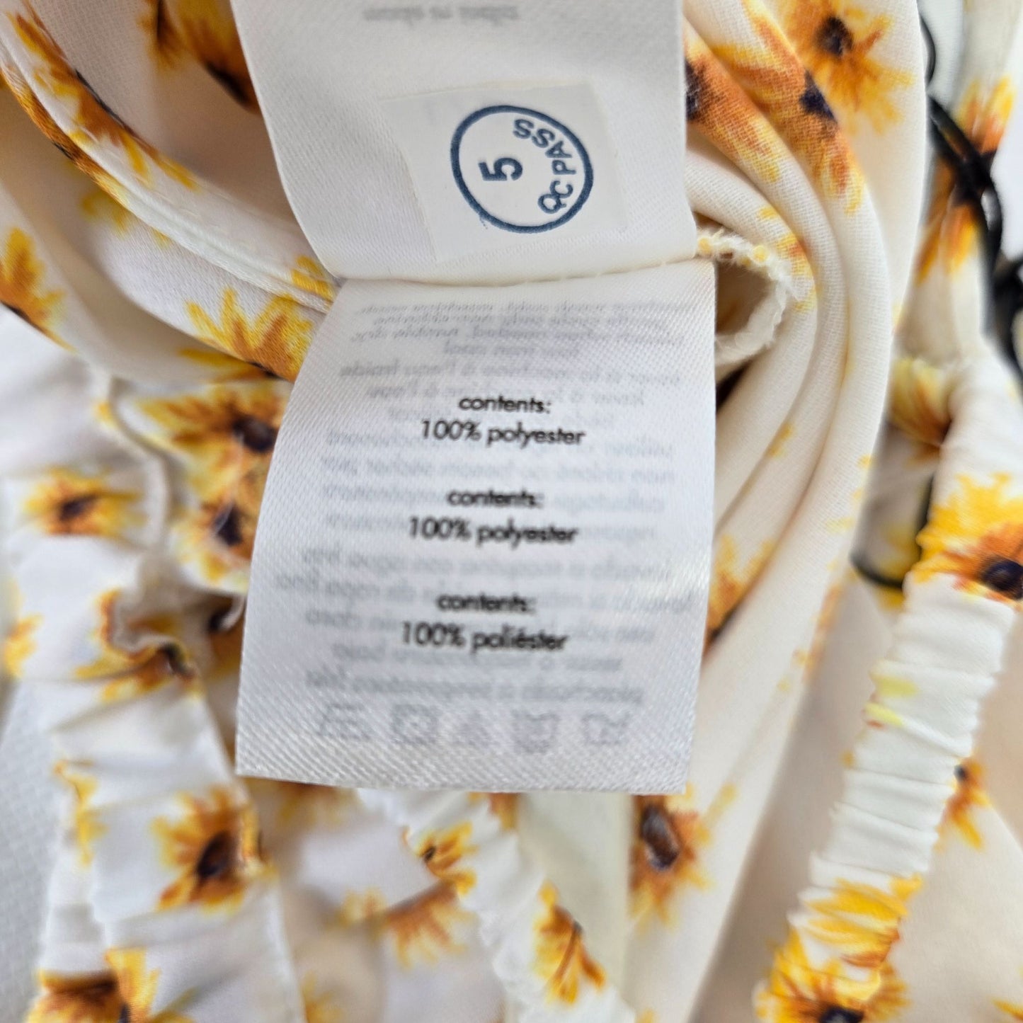 NWT WeWoreWhat Floral Billow Sleeve Criss-Cross Back Crop Top Size Large