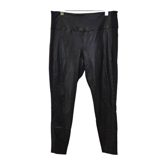 Athleta Delancey Shine Vegan Leather Accent Tight Leggings Size Large