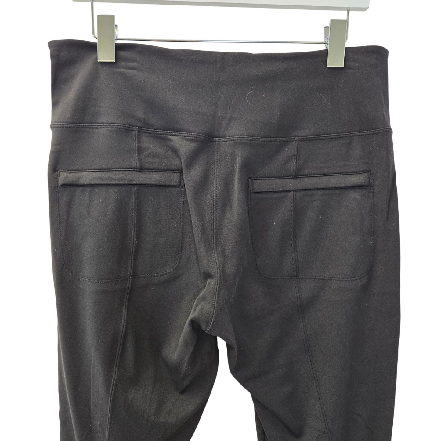 Athleta Delancey Shine Vegan Leather Accent Tight Leggings Size Large