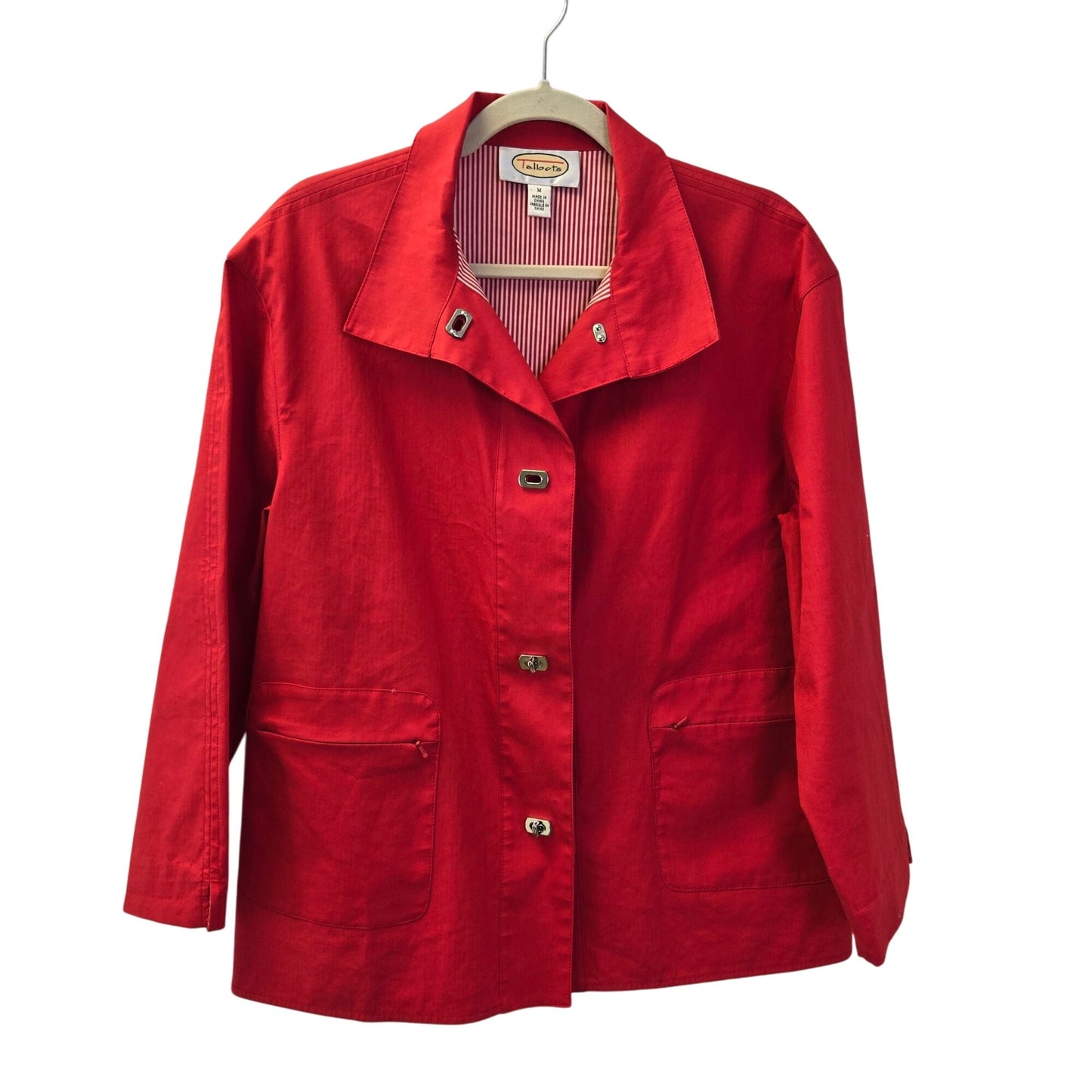 Talbots Toggle Closure Cotton Jacket Size Medium