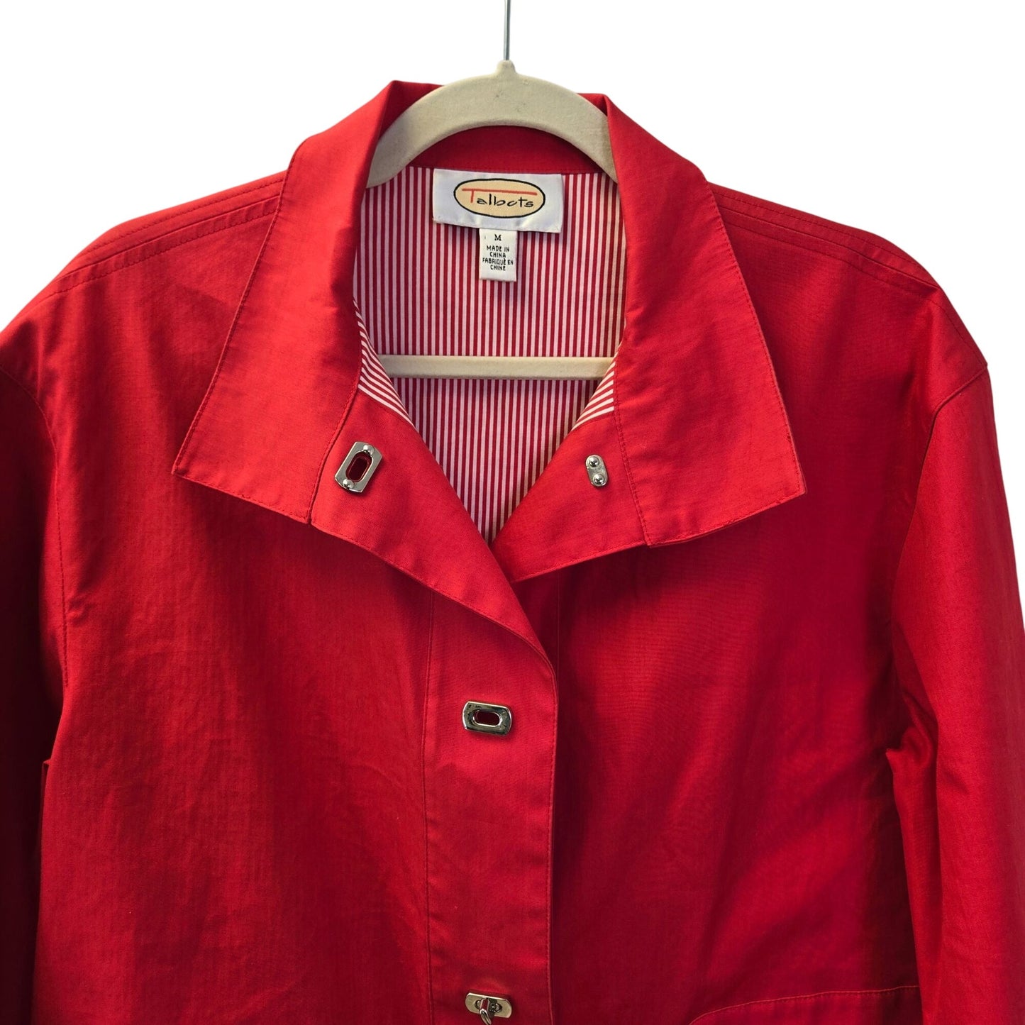 Talbots Toggle Closure Cotton Jacket Size Medium