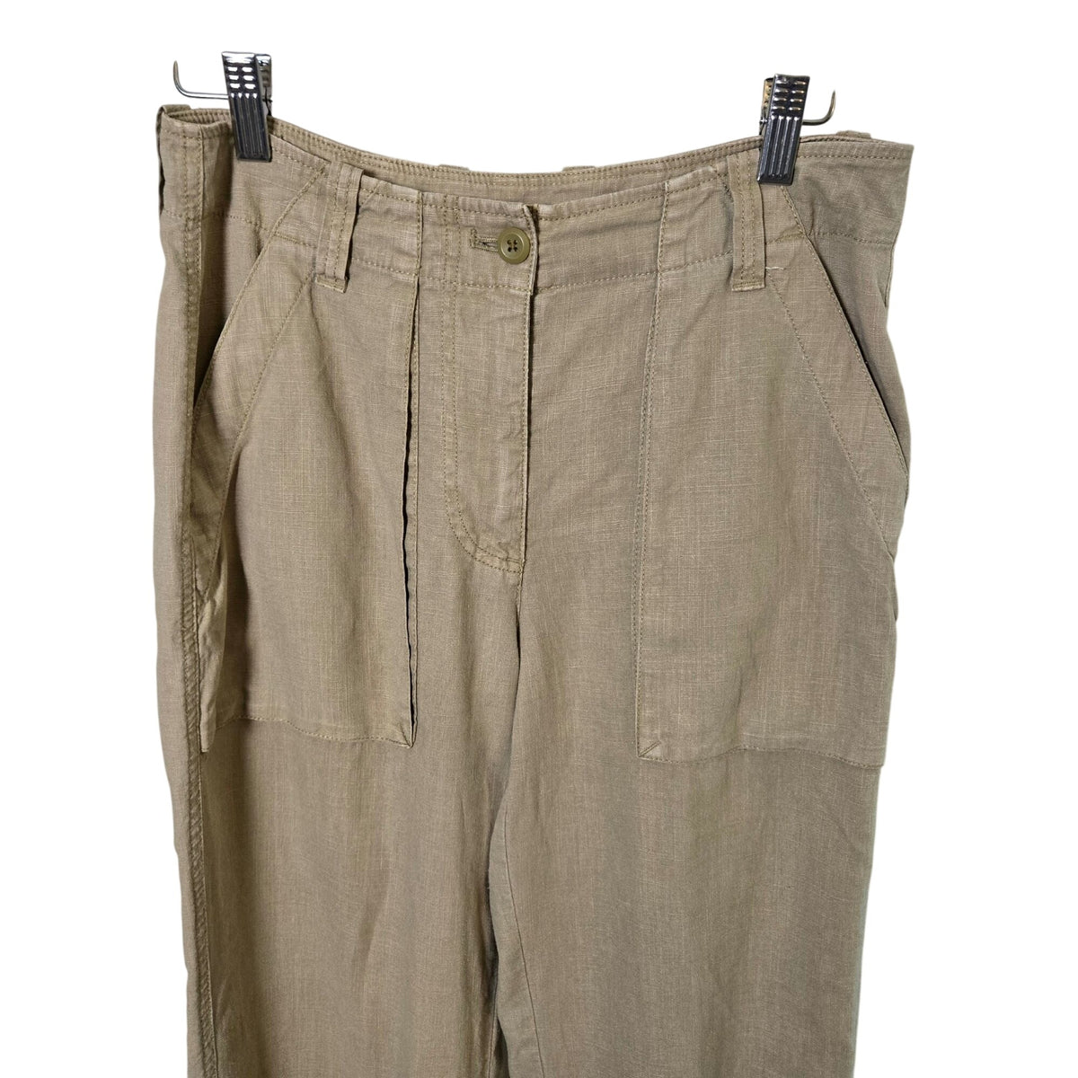 J. Crew Linen & Lyocell Blend Seaside Cargo Pants Size 2