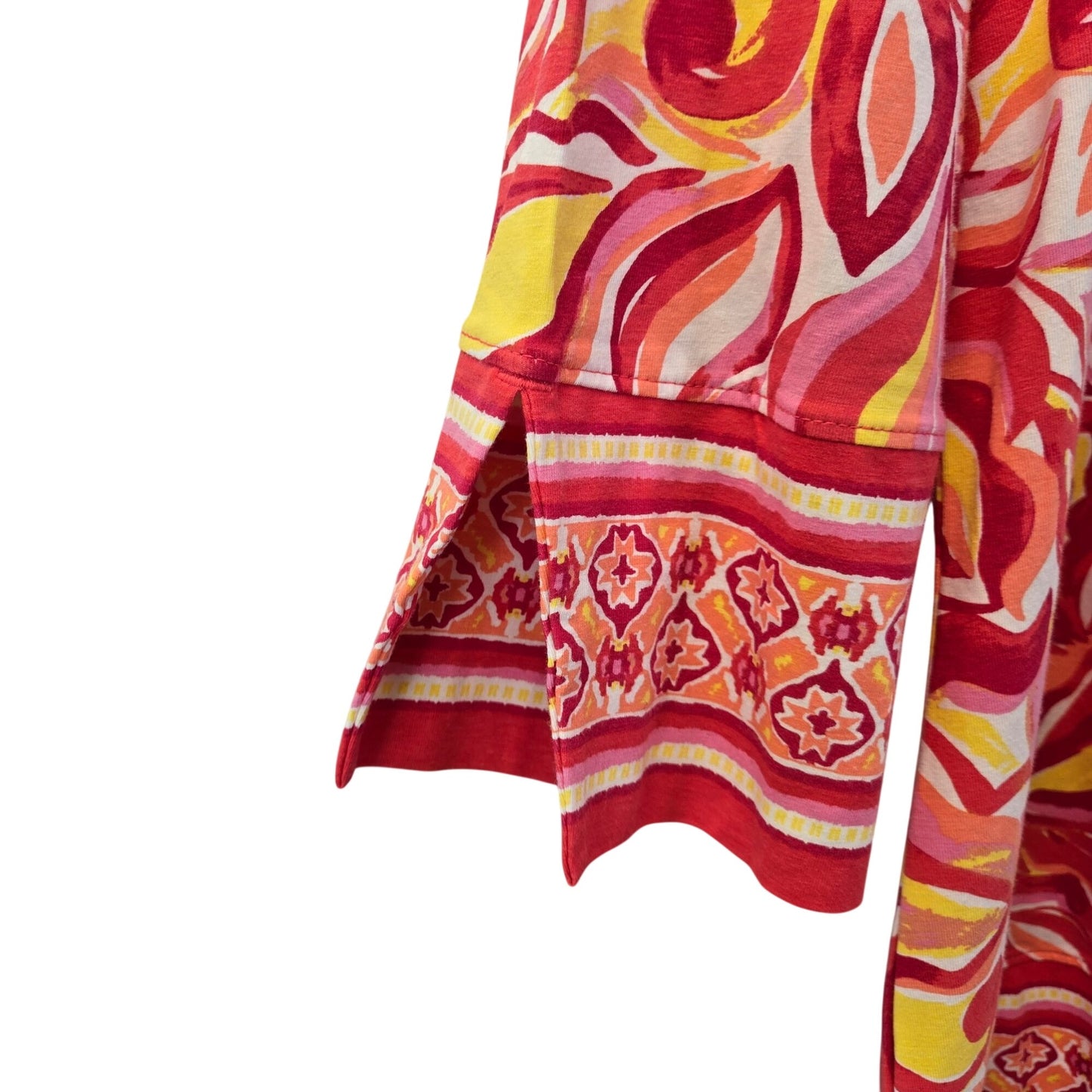 NWT Coolibar Raval St. Lucia UPF 50+ Floral Tunic Top Size Large