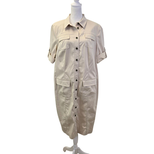 Basler Everglades Cotton Blend Utility Dress Size 42/US Medium *Missing Belt*