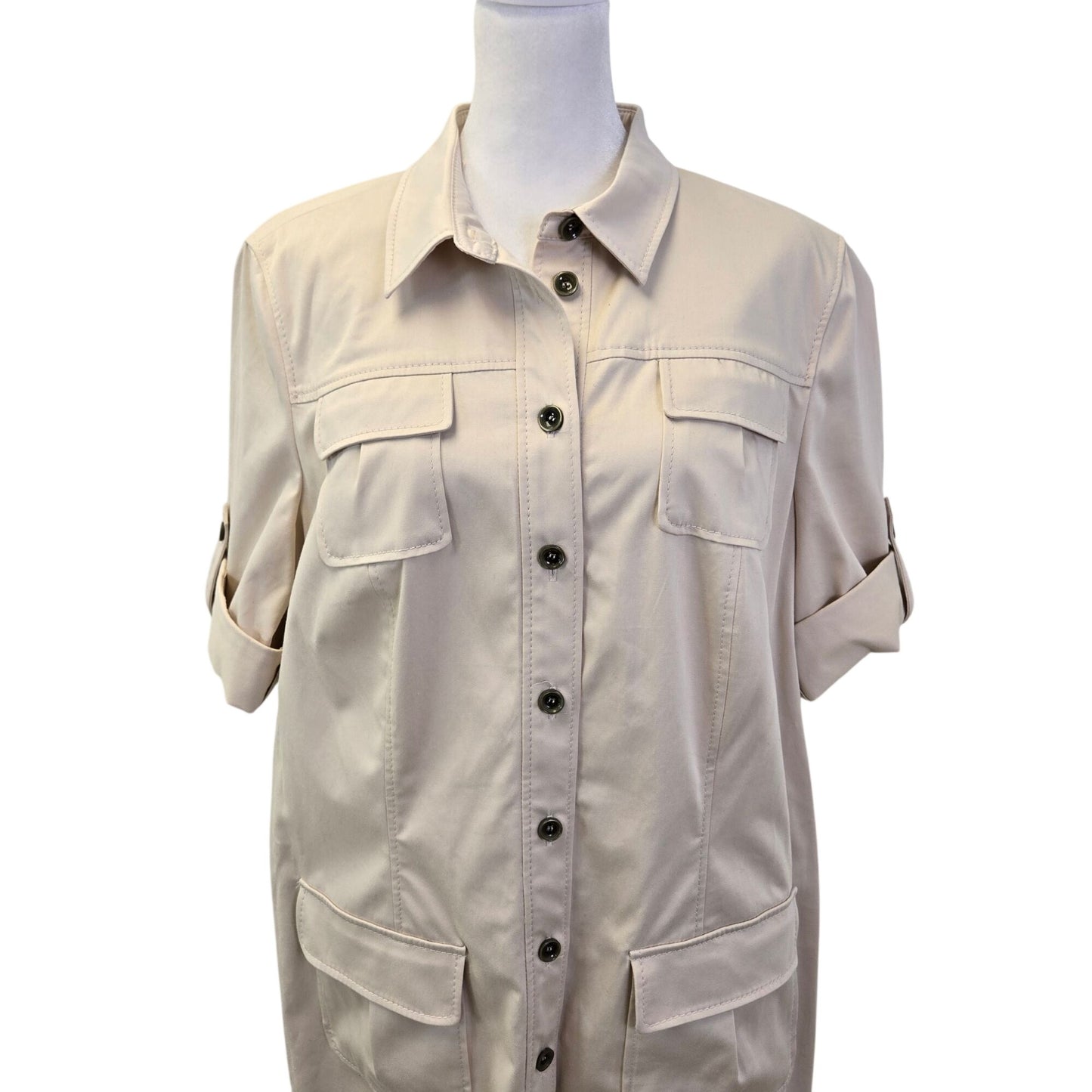 Basler Everglades Cotton Blend Utility Dress Size 42/US Medium *Missing Belt*