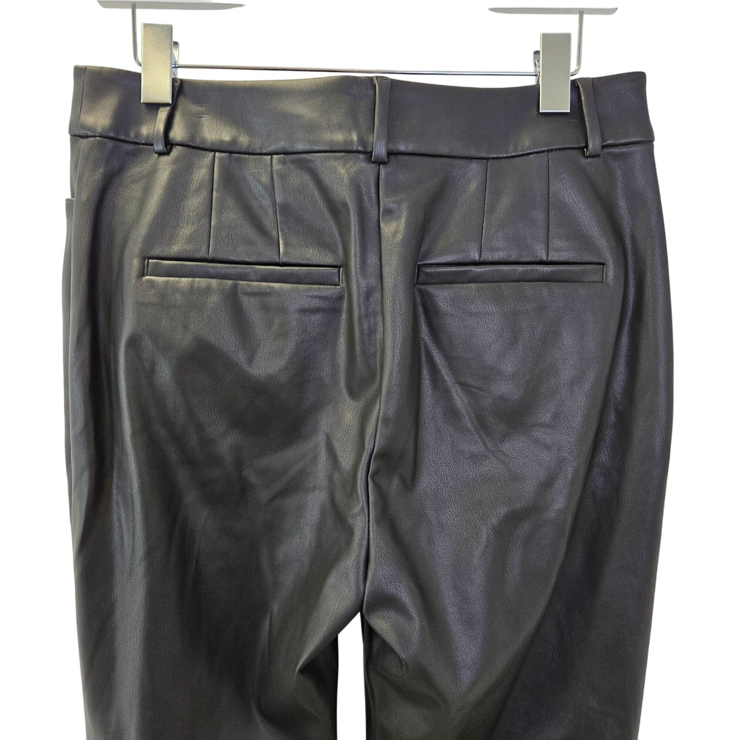 Loft Curvy Vegan Leather High Rise Skinny Pants Size 8