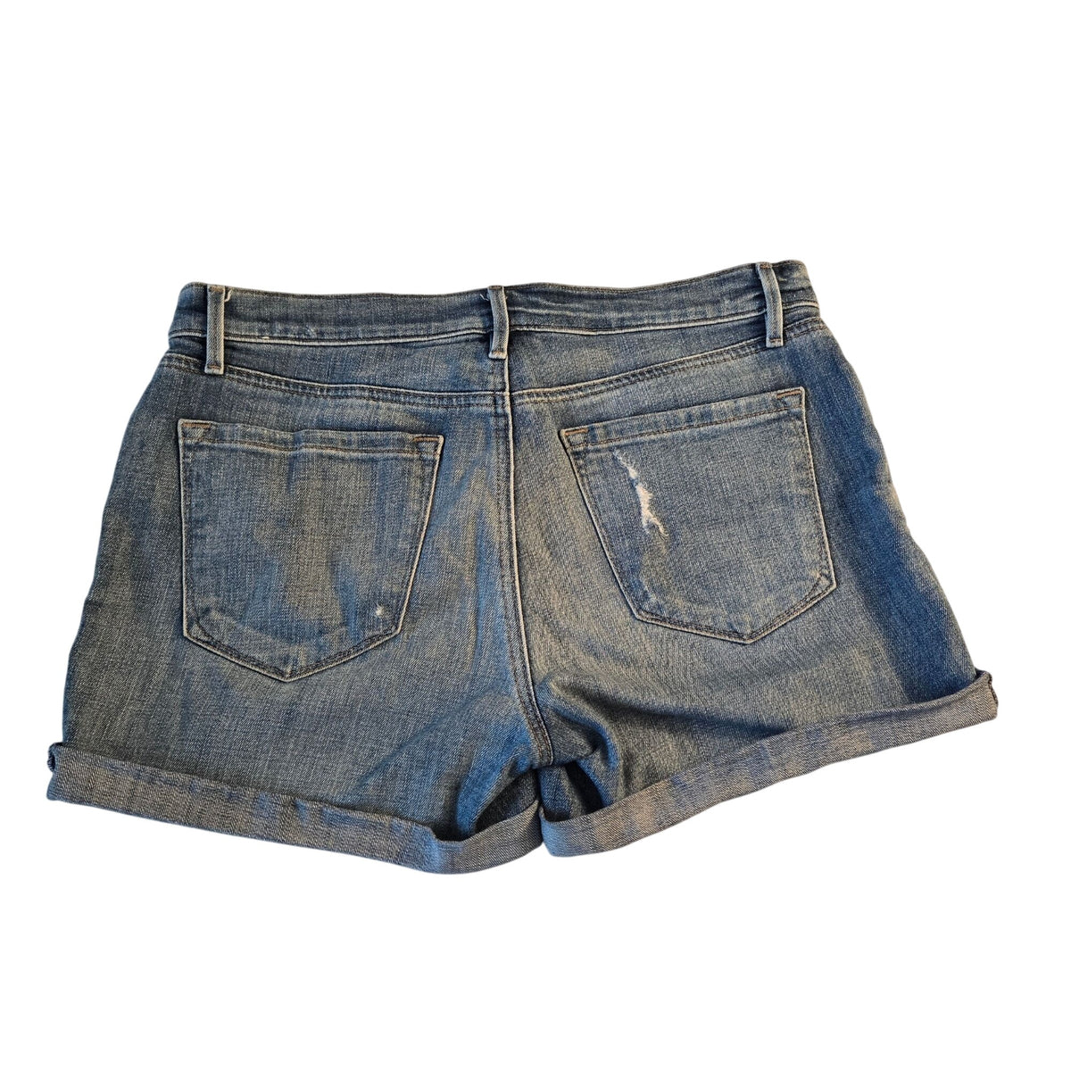 Loft Mid-Rise Distressed Boyfriend Jean Shorts Size 8
