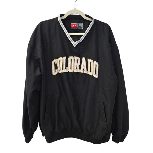 Pro Player Colorado University Branded V-Neck Pullover Windbreaker Jacket Size Large