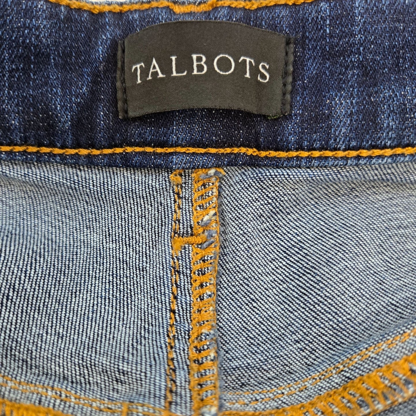 Talbots High Rise Slim Ankle Raw Hem Jeans Size 14