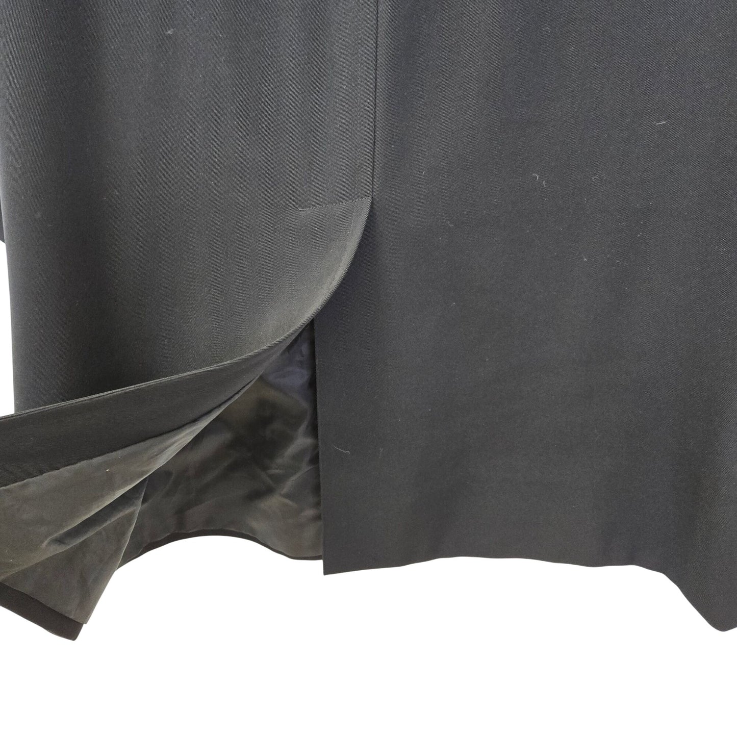 Bernardo Long Line Single Breasted Black Coat Size Medium