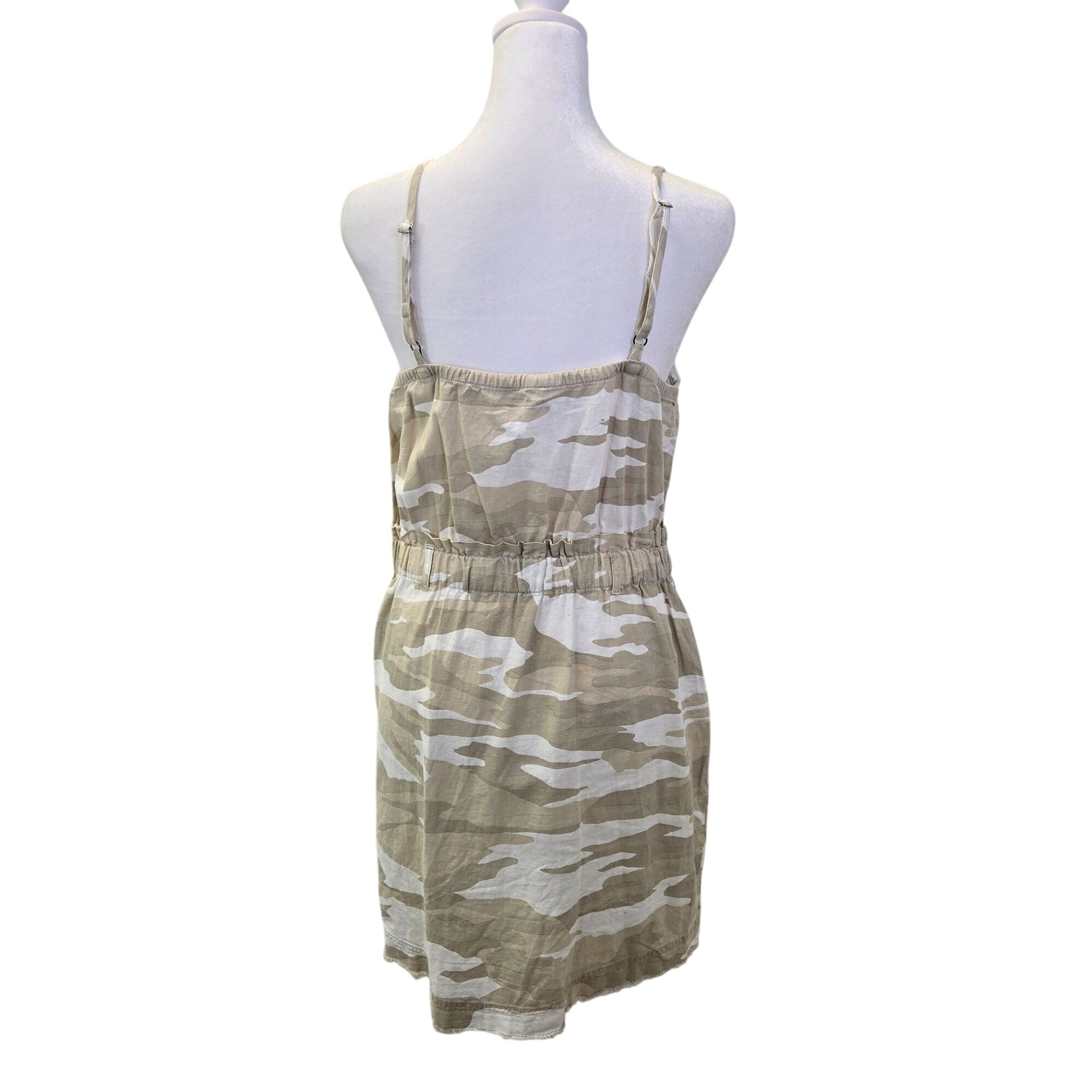 Splendid Linen Blend Raw Hem Camouflage Mini Dress Size Medium Splendid Linen Blend Raw Hem Camouflage Mini Dress Size Medium