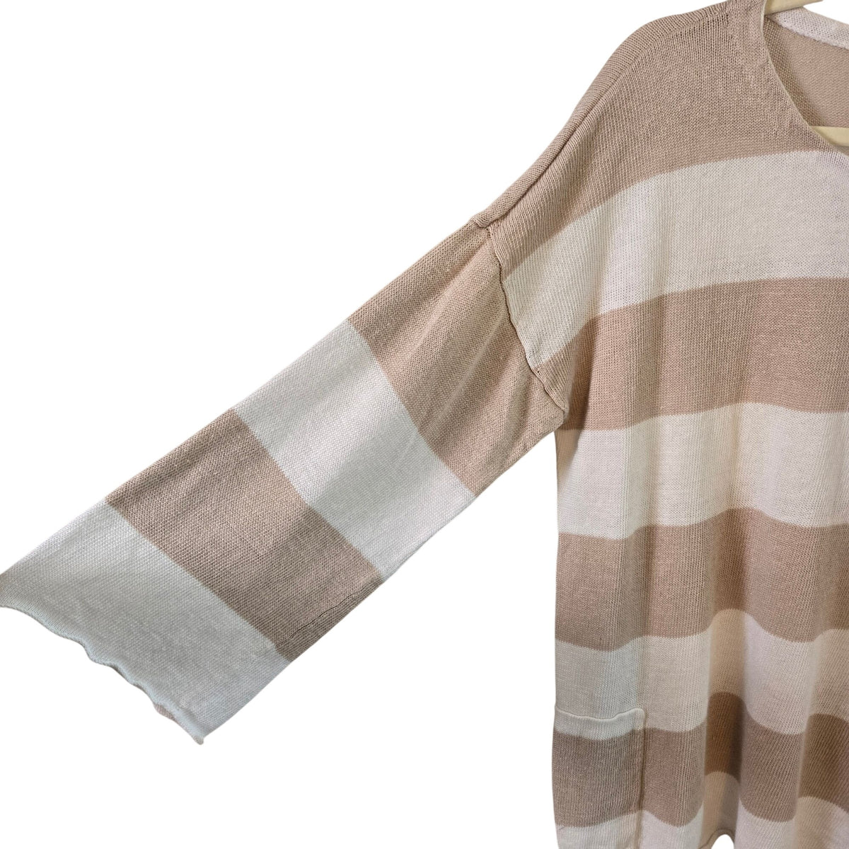 Eileen Fisher 100% Linen 3/4 Wide Sleeve Sweater Size Large
