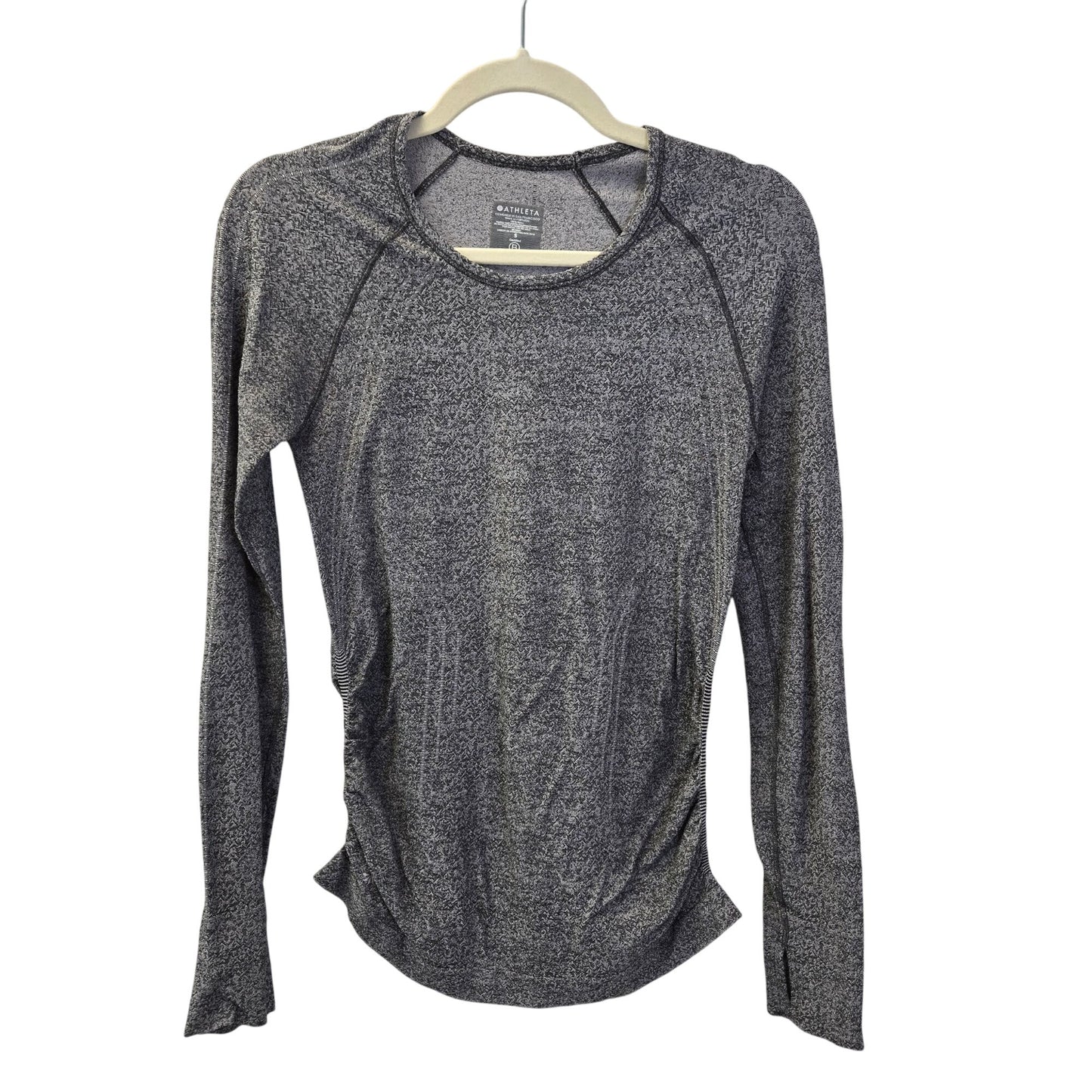 Athleta Speedlight Heather Long Sleeve Activewear Top Size Small