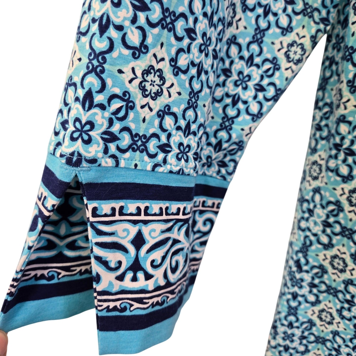 Coolibar Oceanside St. Lucia UPF 50+ Floral Tunic Top Size Large