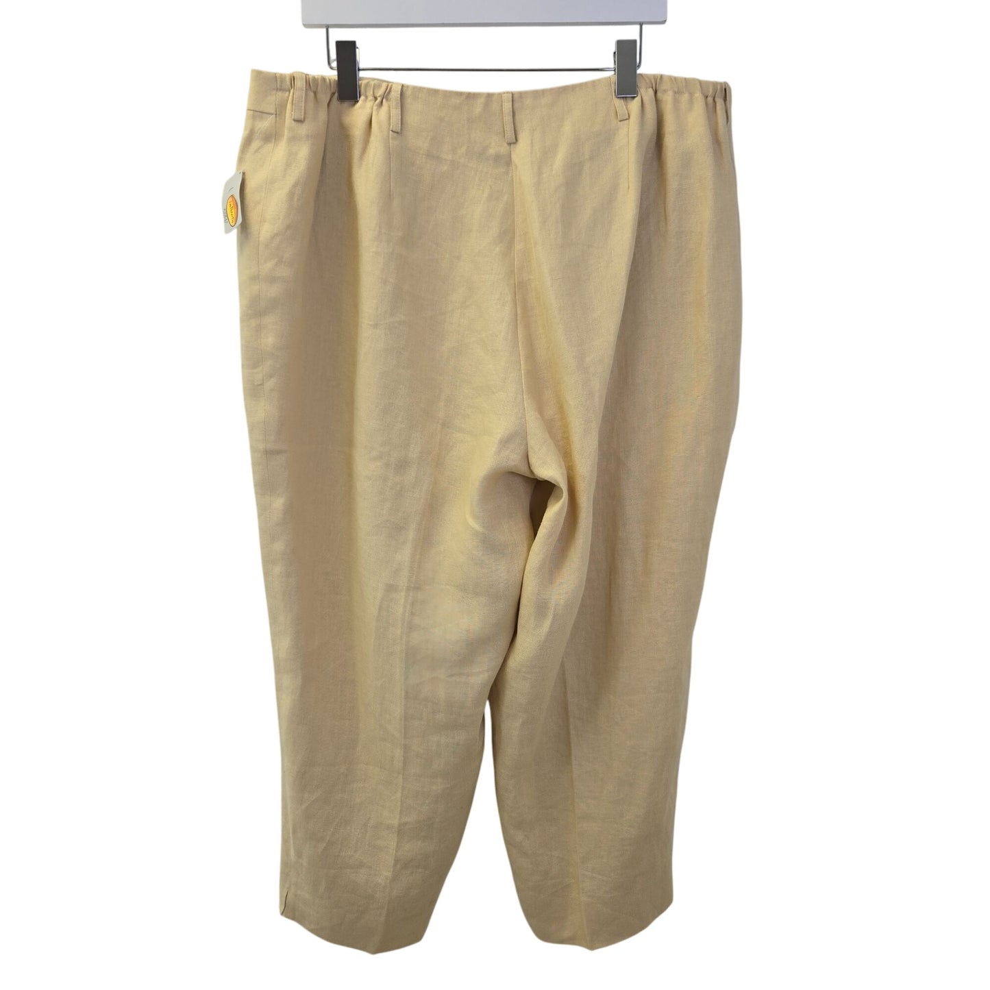 NWT Talbots 100% Irish Linen Cropped Pants Size 22W Petite