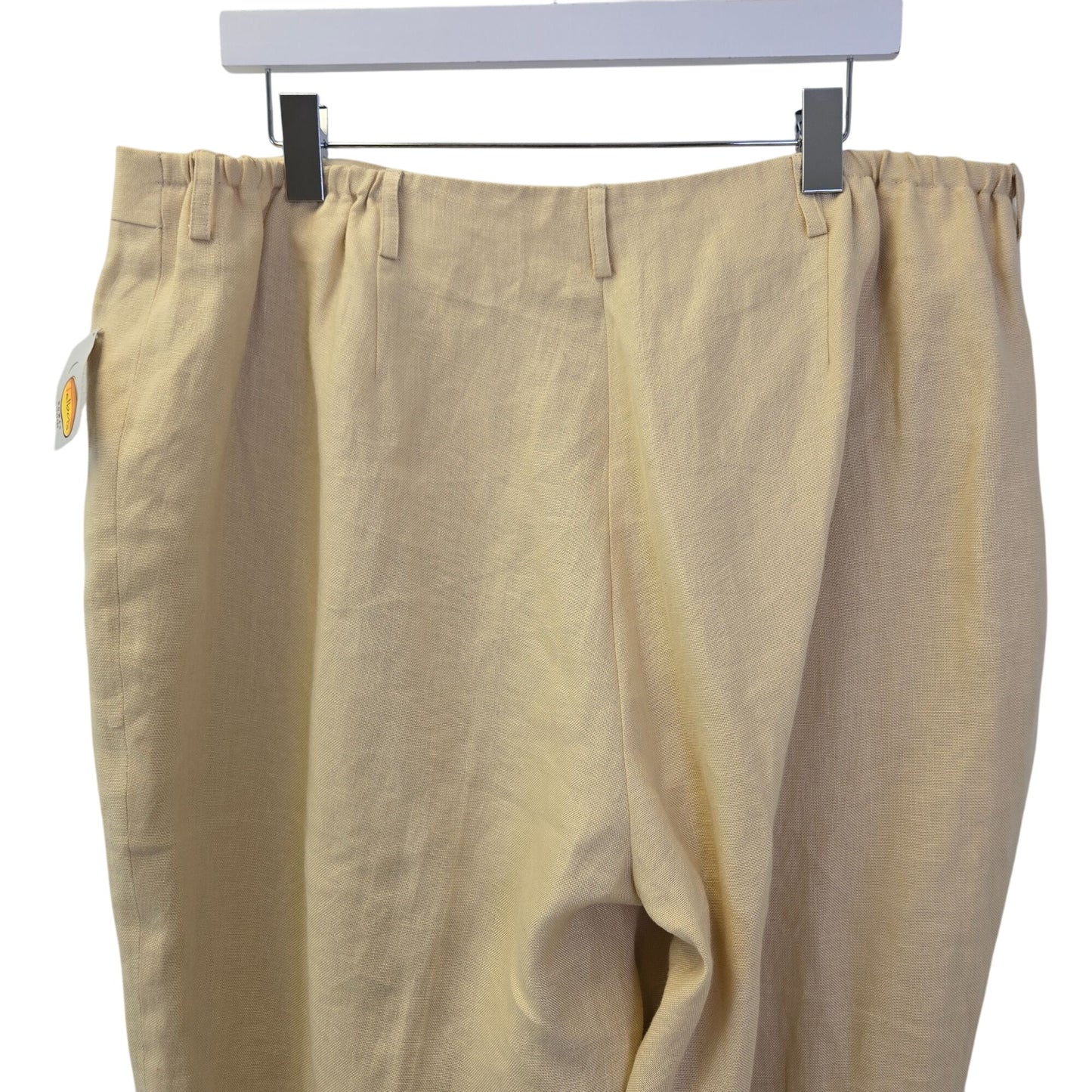 NWT Talbots 100% Irish Linen Cropped Pants Size 22W Petite