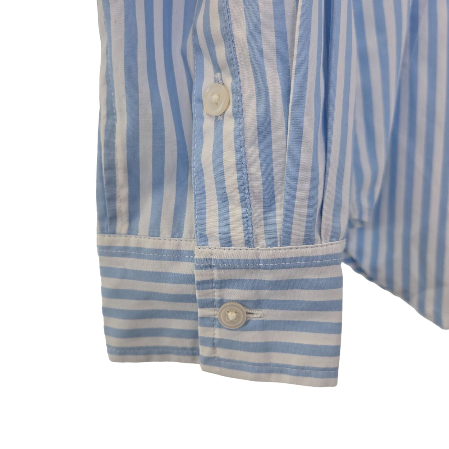 NWT Madewell Longline Striped Waisted Button Down Shirt Size 2