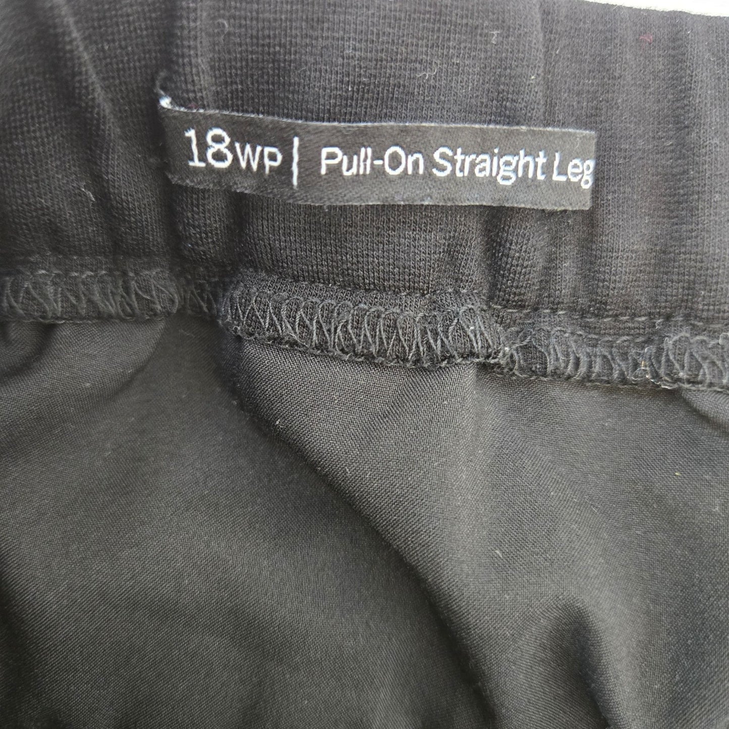Talbots Pull On Straight Leg Ponte Pants Size 18W