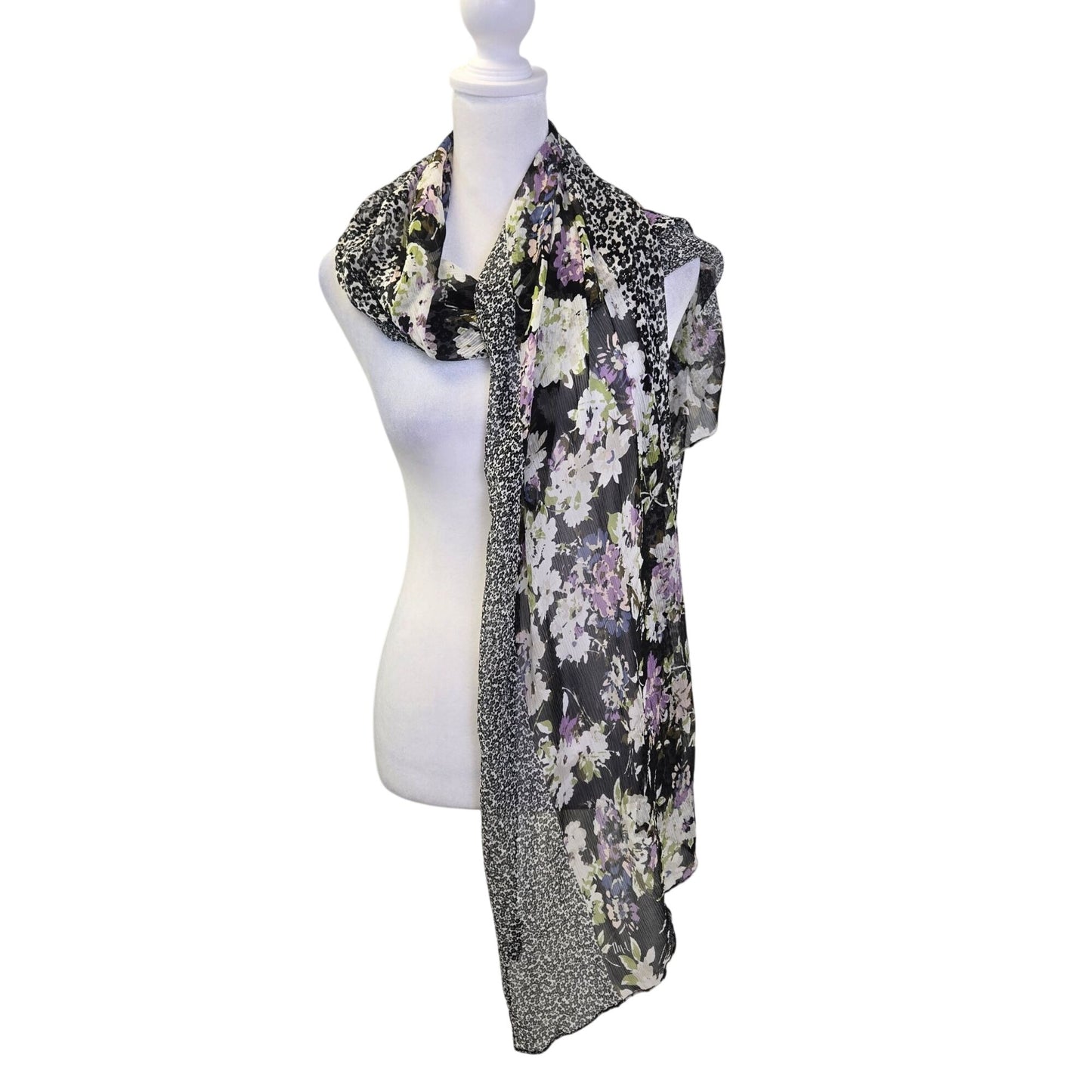 J. Jill Wearever Collection 100% Silk Floral Scarf