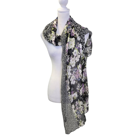 J. Jill Wearever Collection 100% Silk Floral Scarf