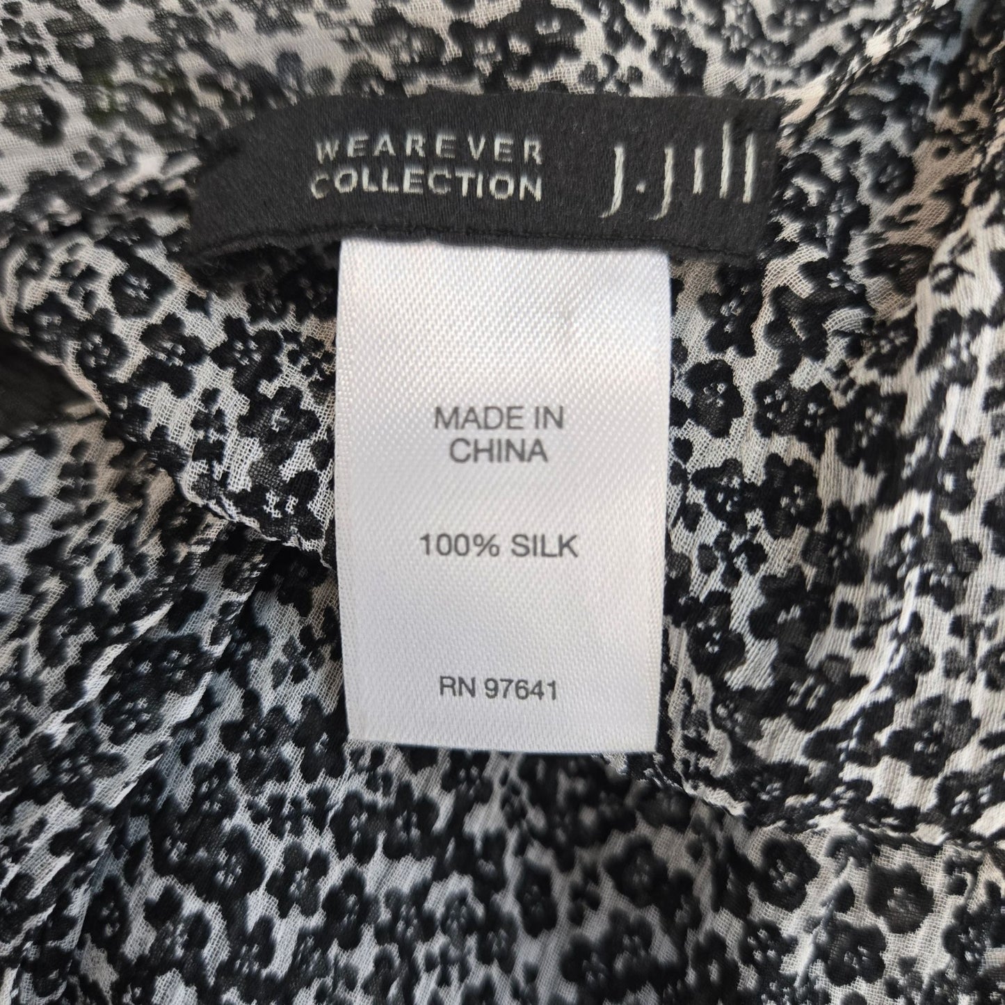 J. Jill Wearever Collection 100% Silk Floral Scarf