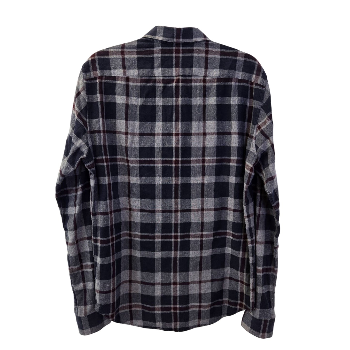 Theory Zack PS Dolton Plaid Light Flannel Button Down Shirt Size Medium