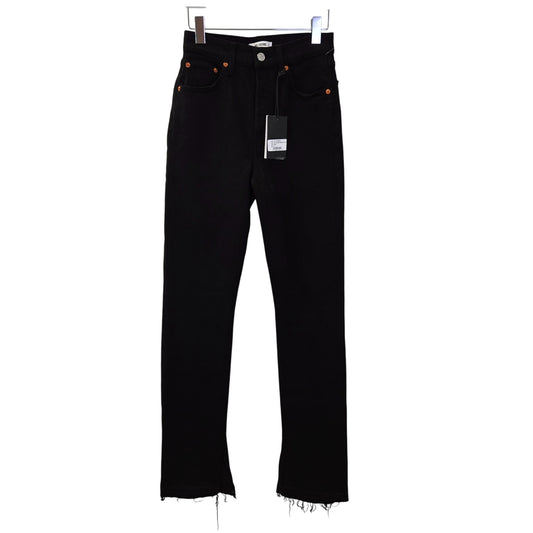 NWT Re/Done 70's High Rise Skinny Hidden Button Fly Boot Jeans Size 26