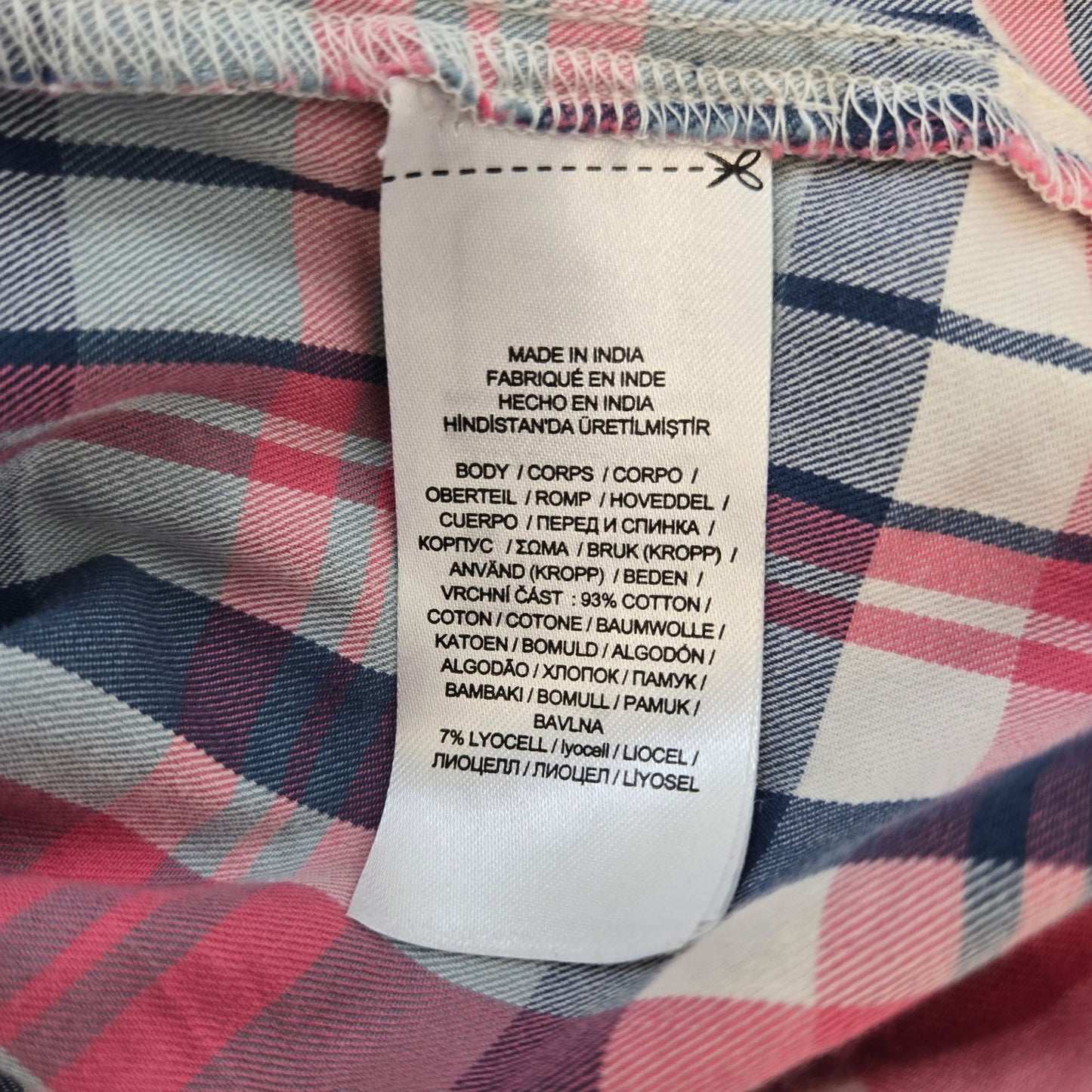 Lauren Ralph Lauren Black Label Plaid Roll Tab Sleeve Button Down Shirt Size XL