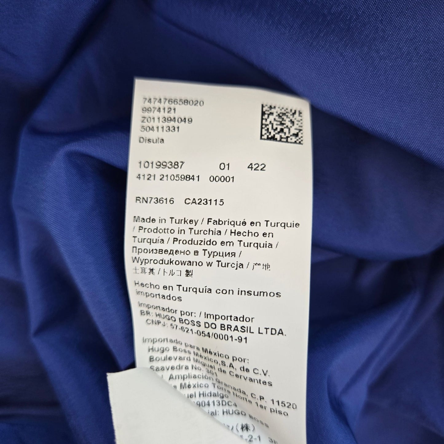 Boss Hugo Boss Disula Shift Dress in Blue Jewel Size 10