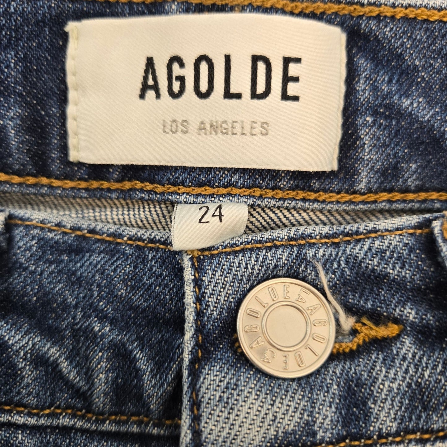 Agolde High Rise Stovepipe Jeans Size 24