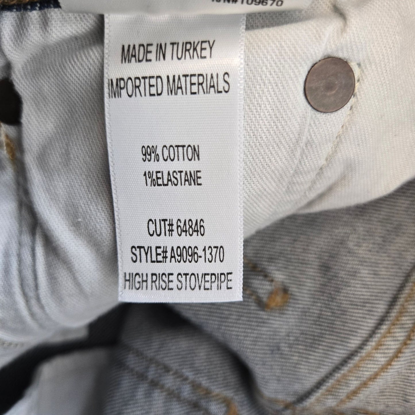 Agolde High Rise Stovepipe Jeans Size 24