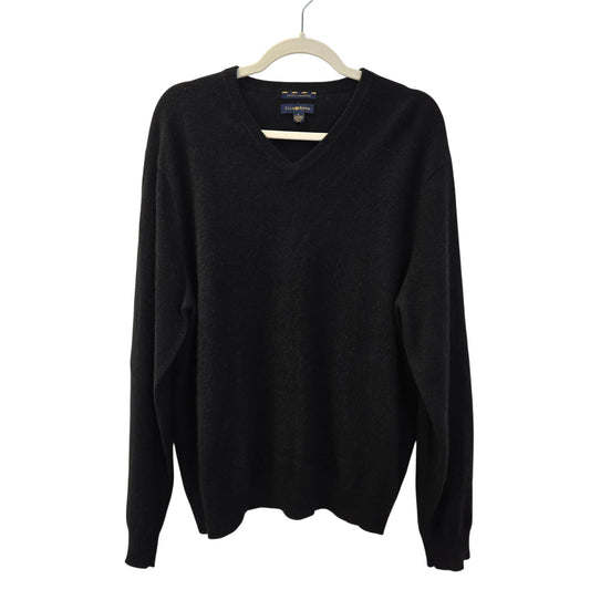 Club Room 2-Ply 100% Cashmere V-Neck Sweater Size Large