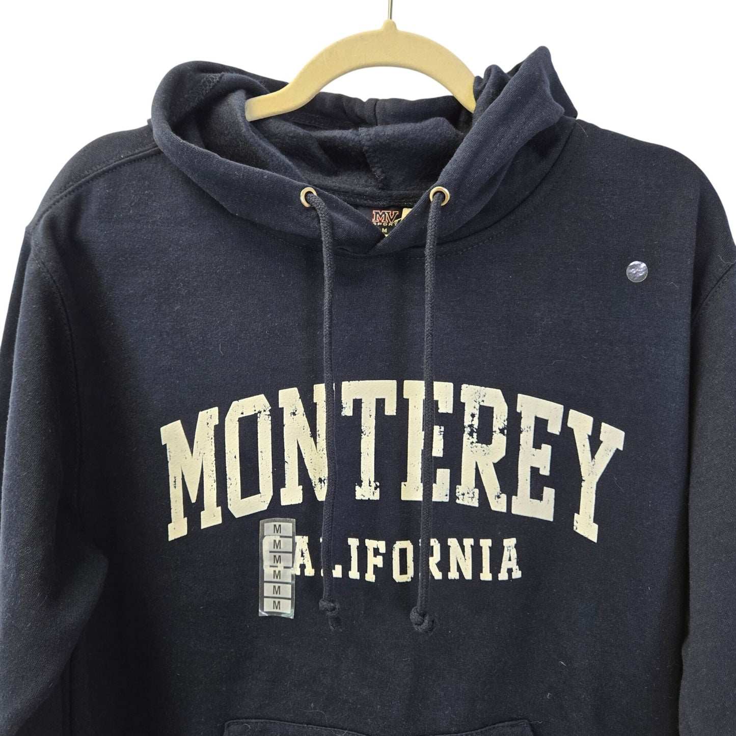NWT MV Sport Monterey California Graphic Print Hooded Sweatshirt Size Medium