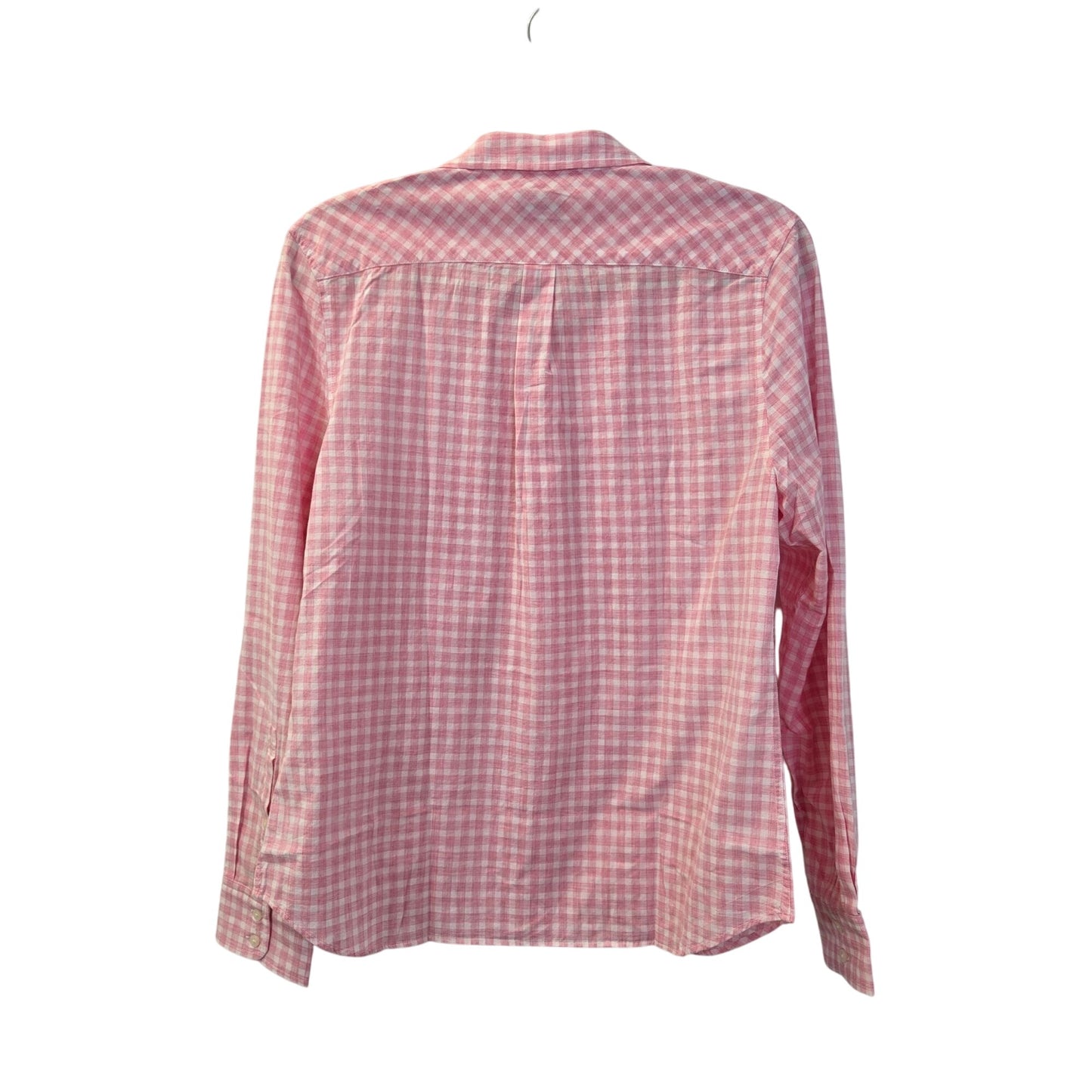 NWT UNTUCKit Calina Gingham Print Long Sleeve Button Down Shirt Size 10