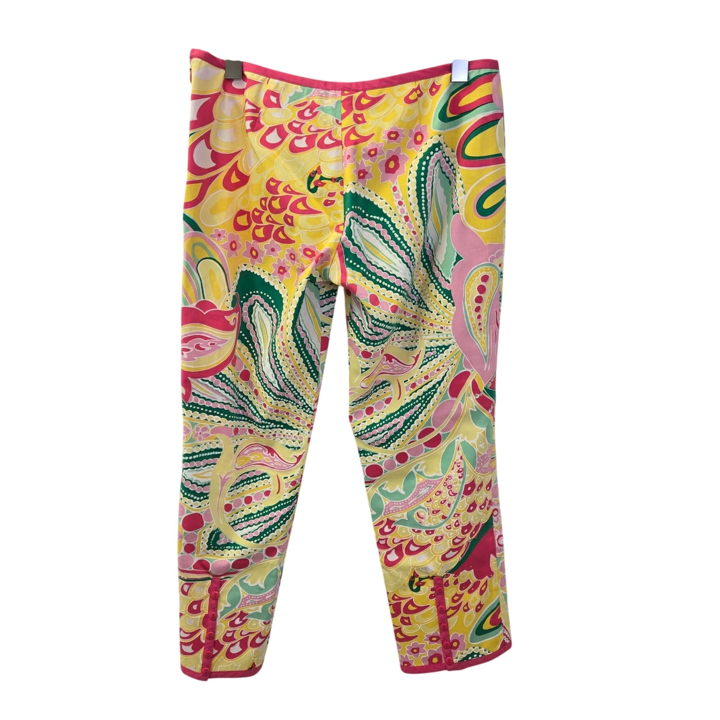 Tibi Colorful Ribbon Accent Cropped Pants Size 4