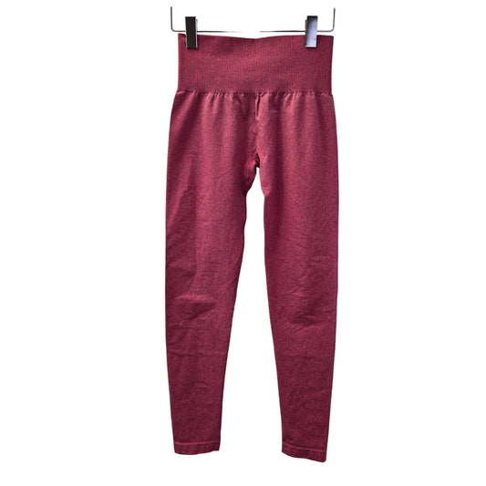 NVGTN Contour Seamless Crop Leggings In Heathered Pink Size Small