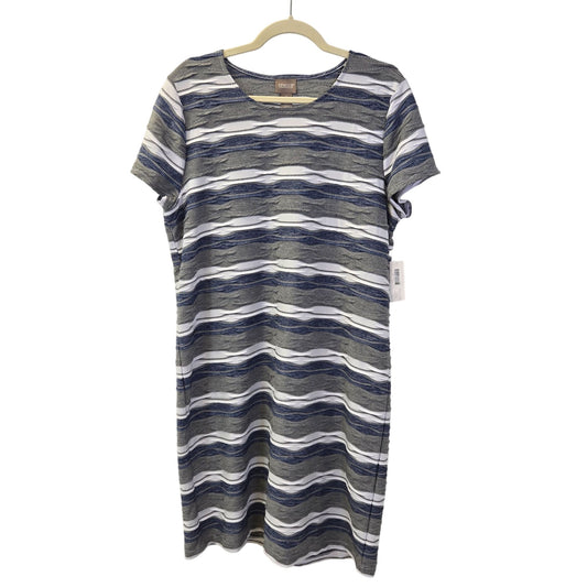 NWT Chico's Vineyard Waves Textured Scoop Neck Dress Size Chico's 2/Large
