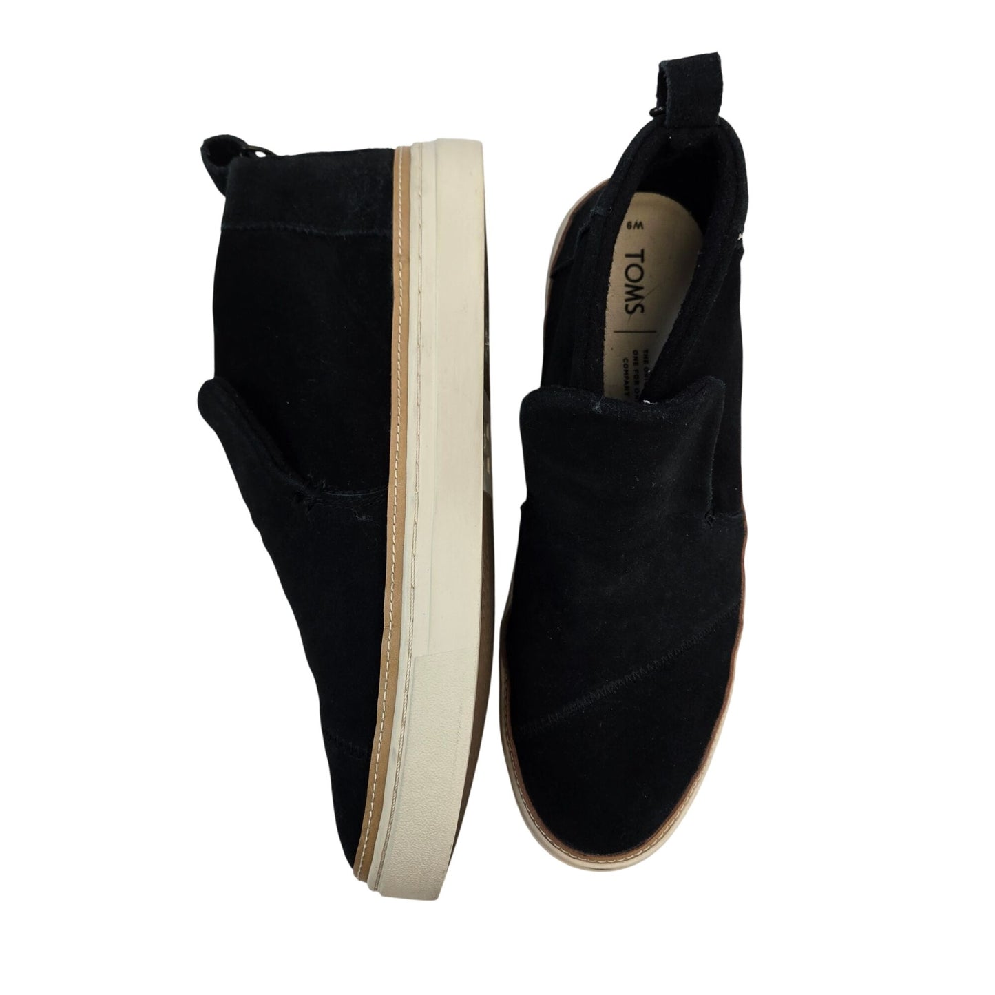 TOMS Paxton Suede Leather Water Resistant High Top Sneakers Size 9
