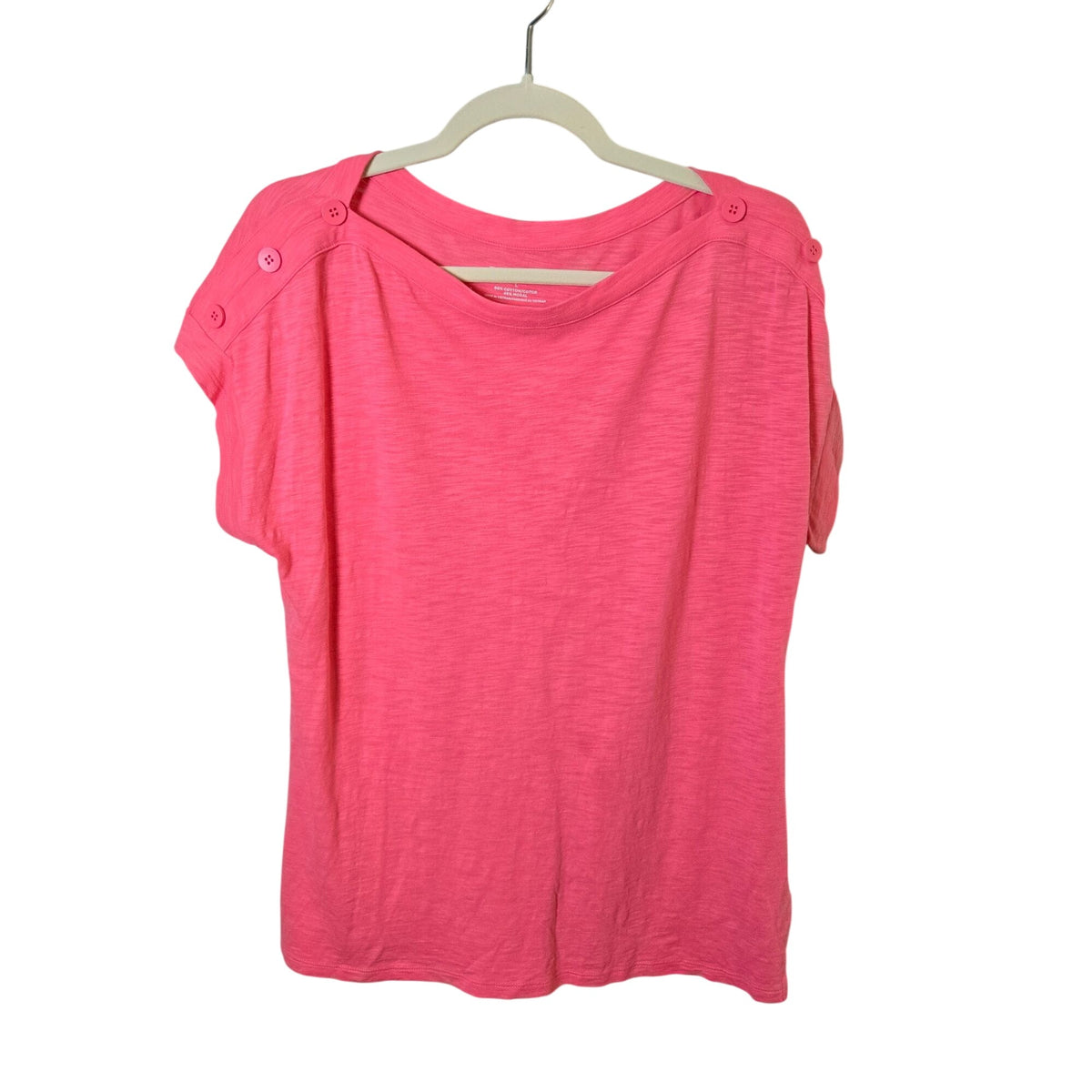 Talbots Bundle Cotton Blend Boatneck Cap Sleeve Burnout T-Shirts Size Large