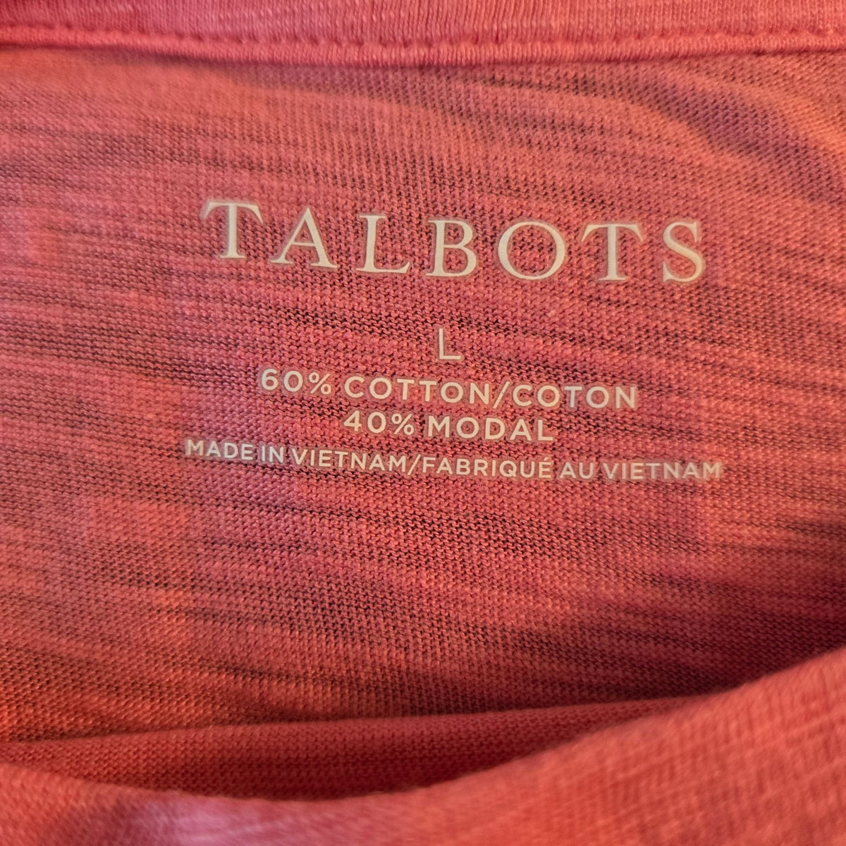 Talbots Bundle Cotton Blend Boatneck Cap Sleeve Burnout T-Shirts Size Large
