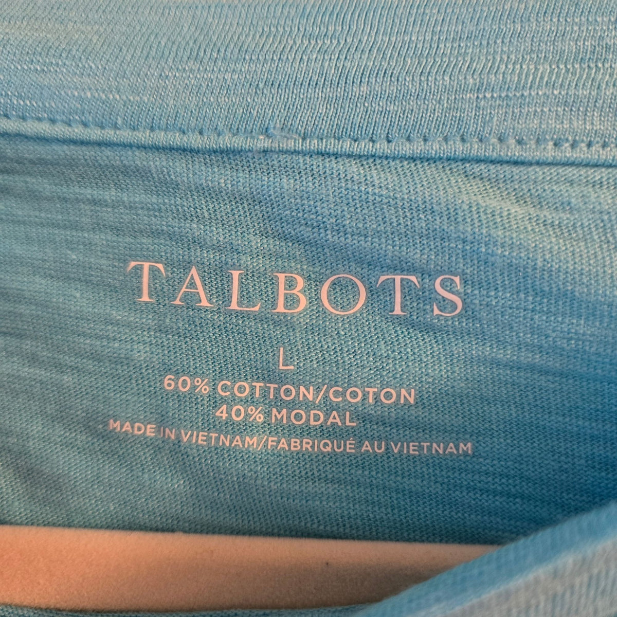 Talbots Bundle Cotton Blend Boatneck Cap Sleeve Burnout T-Shirts Size Large