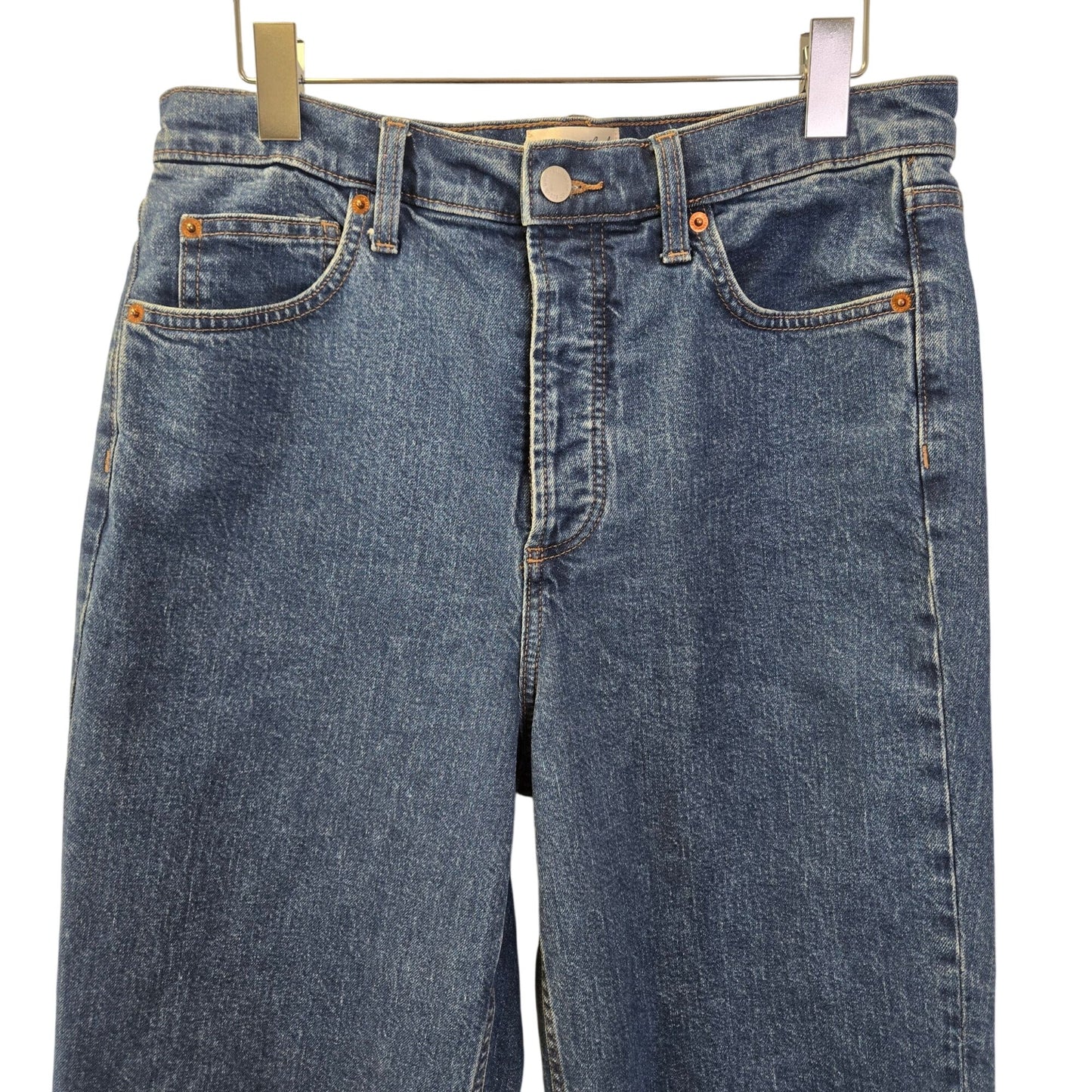 Universal Thread Highest Straight Leg Hidden Button Fly Jeans Size 10