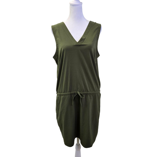 Toad & Co Sunkissed Liv V-Neck Sleeveless Activewear Dress Size Medium