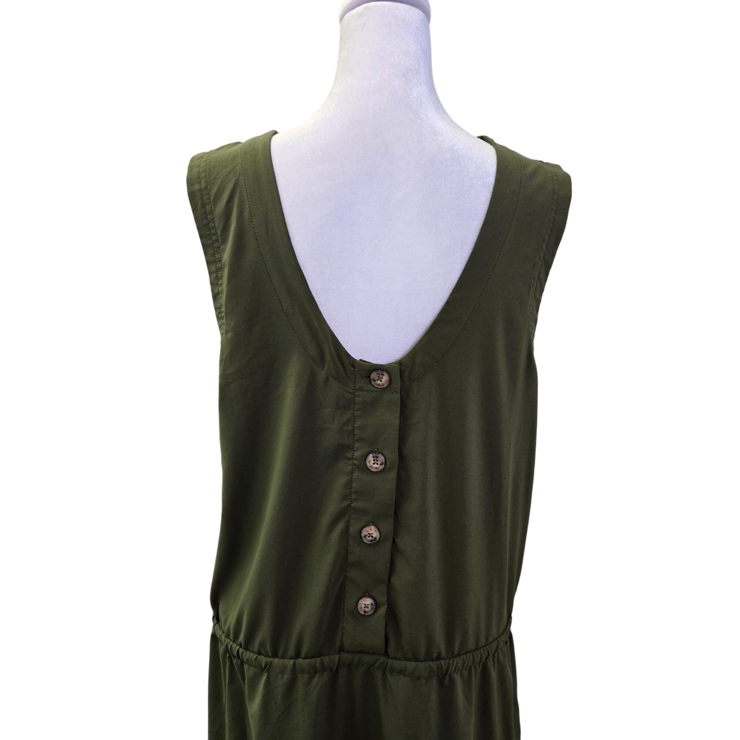 Toad & Co Sunkissed Liv V-Neck Sleeveless Activewear Dress Size Medium