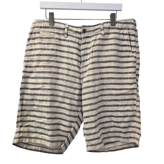 Lucky Brand 100% Linen Striped Shorts Size 33