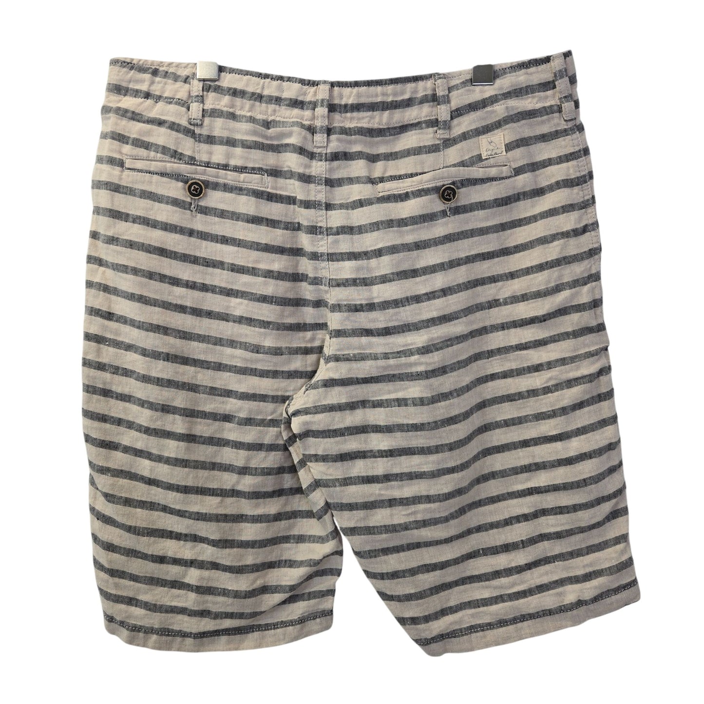 Lucky Brand 100% Linen Striped Shorts Size 33